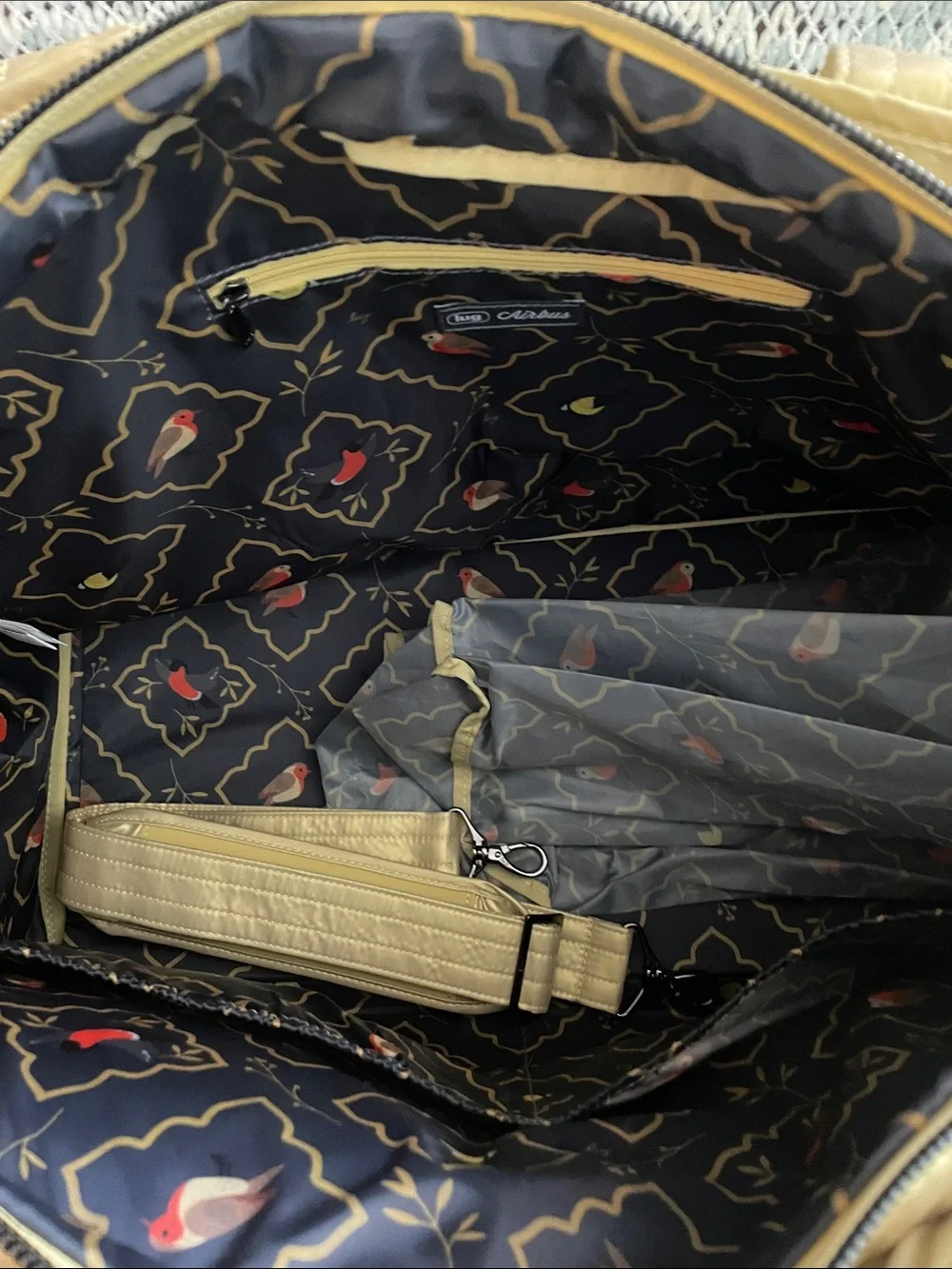 NWT- Lug Airbus 2 Metallic Gold